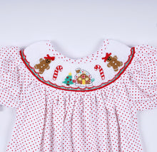 Load image into Gallery viewer, Gingerbread smocked bubble