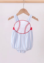 Load image into Gallery viewer, Boy Blue baseball applique bubble