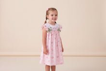 Load image into Gallery viewer, I love MOMMY smocked ruffle dress