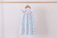 Load image into Gallery viewer, I love DADDY smocked ruffle dress
