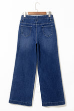 Load image into Gallery viewer, Sail Blue Wide Leg Pocketed High Waist Jeans