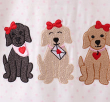 Load image into Gallery viewer, Little Girls Puppy Bow Outfit Set

