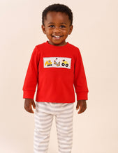 Load image into Gallery viewer, Construction embroidery pants set
