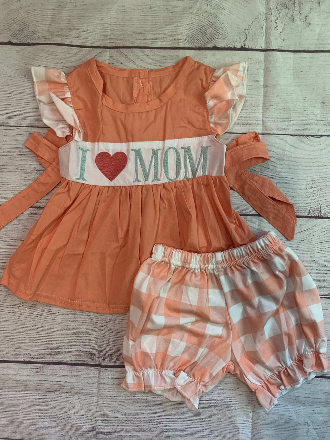 I love mom girl set