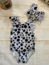 Load image into Gallery viewer, cow print swim suit
