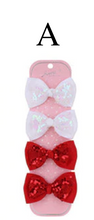 Load image into Gallery viewer, SEQUIN 4PC HAIR BOW
