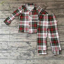 Load image into Gallery viewer, Boy plaided pjs
