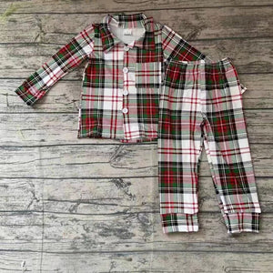 Boy plaided pjs