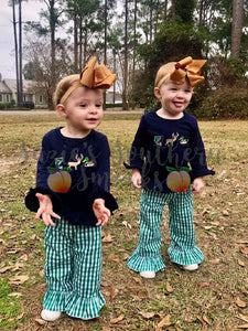 Girl fish, deer, duck set
