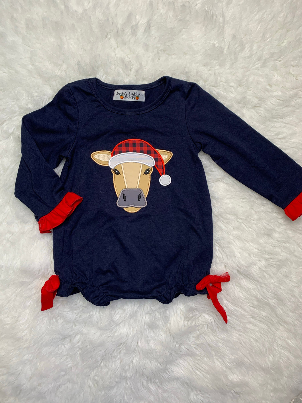 Cow Christmas romper