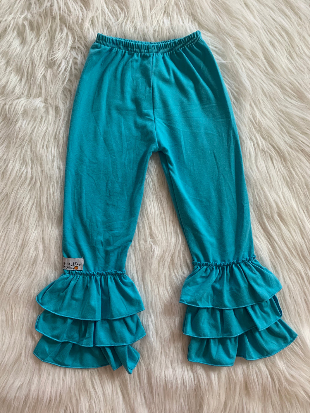 Sea blue truffle pants