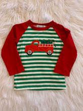 Load image into Gallery viewer, Red truck with Christmas tree
