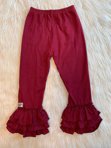 Burgundy truffle pants