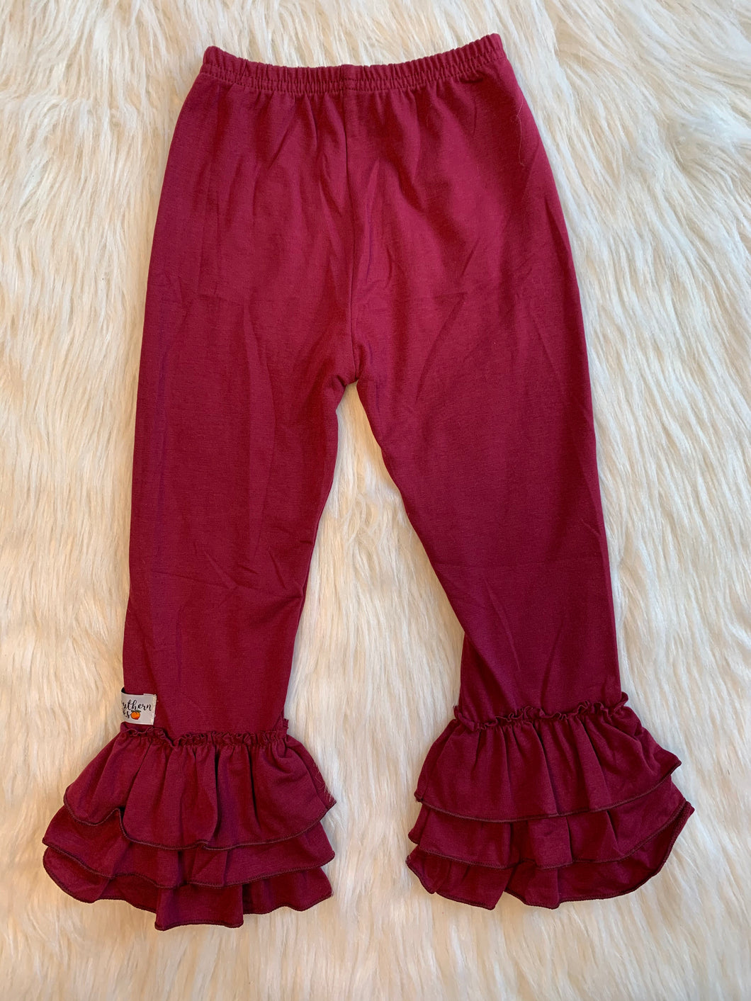 Burgundy truffle pants