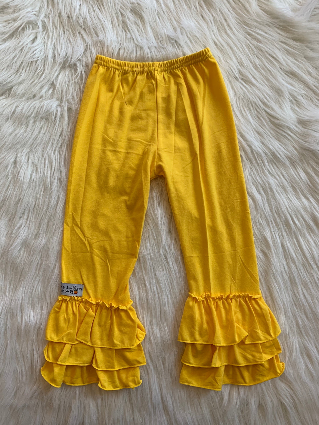 Yellow truffle pants