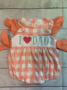 I love Dad girl bubble