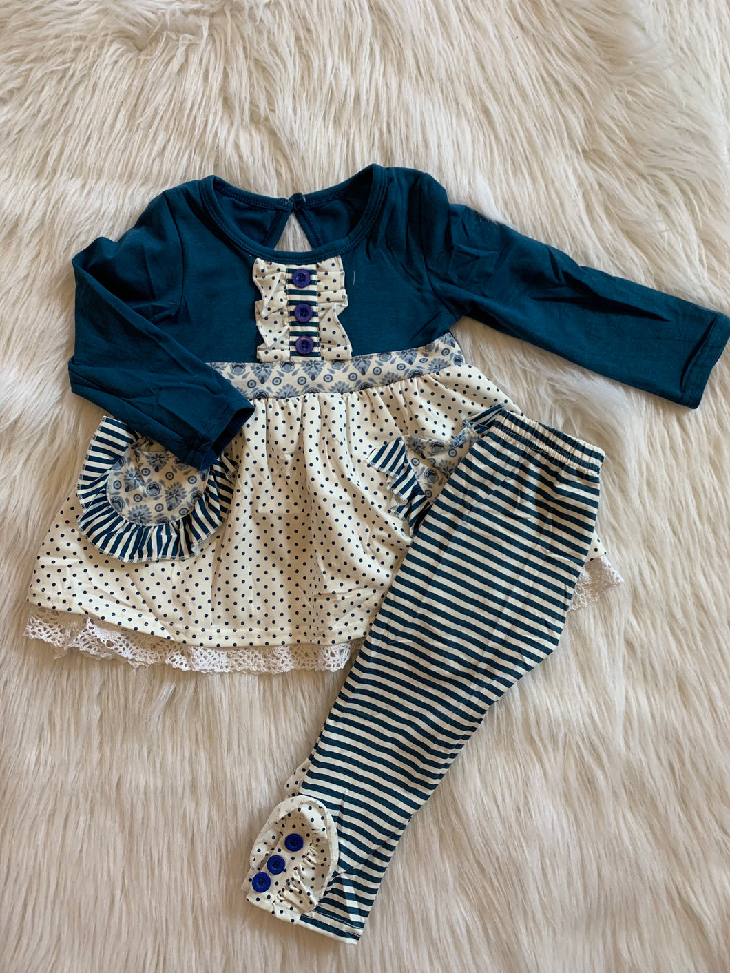 Polka dot with strip set