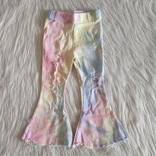 Load image into Gallery viewer, Tie-dye distressed denim
