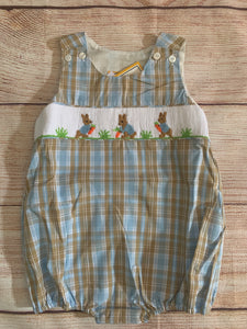 Peter Rabbit smocked bubble