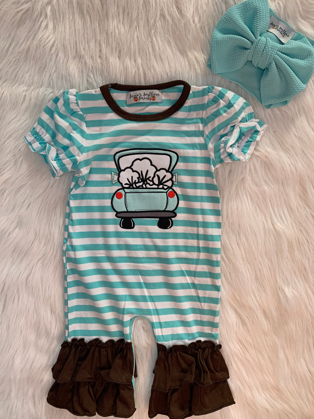 Truck cotton romper